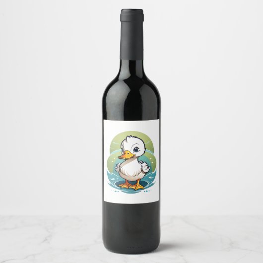 Étiquette Pour Bouteilles De Vin canard-colvert (Devant)