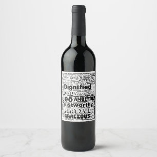 Étiquette Pour Bouteilles De Vin Cancer Zodiac Mot Cloud Inspiration