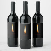 Étiquette Pour Bouteilles De Vin Candle Flame 2 (Bouteilles)