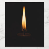 Étiquette Pour Bouteilles De Vin Candle Flame 2 (Étiquettes simples)