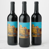 Étiquette Pour Bouteilles De Vin Capture de macro de cartouche - (Bouteilles)