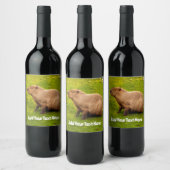 Étiquette Pour Bouteilles De Vin Capybara (Bouteilles)