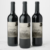 Étiquette Pour Bouteilles De Vin Carnaval de Steampunk Top Hat Mariage Étiquette de (Bouteilles)