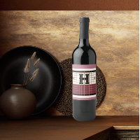 Carrelage Bistro vintage Cranberry et Monogramme O