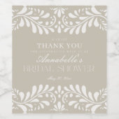 Étiquette Pour Bouteilles De Vin Carrelage Talavera beige Fête des mariées Fiesta e (Étiquettes simples)