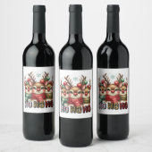 Étiquette Pour Bouteilles De Vin Carte de Noël Ho Ho (Bouteilles)