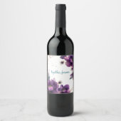 Étiquette Pour Bouteilles De Vin Carte de visite (Devant)
