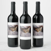 Étiquette Pour Bouteilles De Vin Cat (Bouteilles)