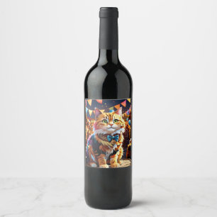 Étiquette Pour Bouteilles De Vin Cats Oktoberfest