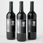 Étiquette Pour Bouteilles De Vin Ce vin noir et blanc nobleman (Bouteilles)