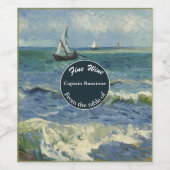 Étiquette Pour Bouteilles De Vin Célébration du thème nautique (Étiquettes simples)