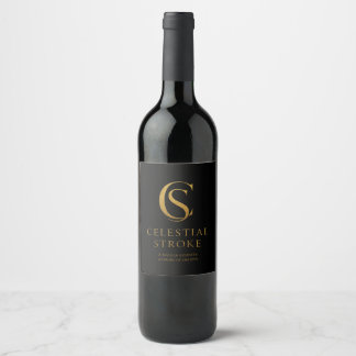 Étiquette Pour Bouteilles De Vin Célestial Stroke