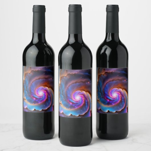 Étiquette Pour Bouteilles De Vin "Celestium" - Nebula et Galaxies (Bouteilles)