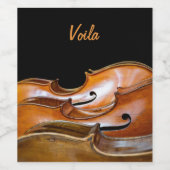 Étiquette Pour Bouteilles De Vin Cellos (Étiquettes simples)