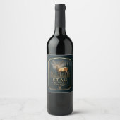 ÉTIQUETTE POUR BOUTEILLES DE VIN CERF – COLLECTION DE CHASSE  (Devant)