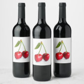 Étiquette Pour Bouteilles De Vin Cerise douce (Bouteilles)