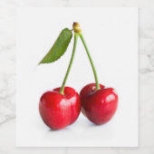 Étiquette Pour Bouteilles De Vin Cerise douce (Étiquettes simples)
