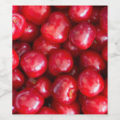 Étiquette Pour Bouteilles De Vin Cerise douce (Étiquettes simples)