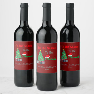 Étiquette Pour Bouteilles De Vin C'est la saison pour se marier