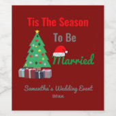 Étiquette Pour Bouteilles De Vin C'est la saison pour se marier (Étiquettes simples)