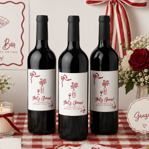Étiquette Pour Bouteilles De Vin C'est l'Amour Enterrement de Vie de Jeune Fille It