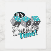 Étiquette Pour Bouteilles De Vin C'est l'heure de Bunco ! (Étiquettes simples)