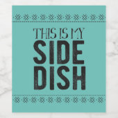 Étiquette Pour Bouteilles De Vin C'Est Mon Plat Côté (Étiquettes simples)