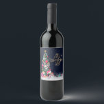 Étiquette Pour Bouteilles De Vin C'est une vie merveilleuse Glam Girly Christmas Tr<br><div class="desc">Ce étiquette de vin de Noël girly et glamour sera le sujet de conversation de tous vos amis et de votre famille. C'est un concept unique et élégant pour votre papeterie de vacances. Il représente la typographie fausse parties scintillant d'or drôle et mignonne citation disant, "C'est une vie merveilleuse." Il...</div>