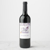 Étiquette Pour Bouteilles De Vin Cette sorcière devient Étiquette de vin haché (Devant)