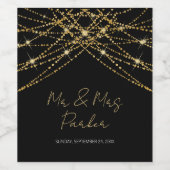 Étiquette Pour Bouteilles De Vin Chaîne Gold (Étiquettes simples)