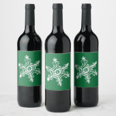 Étiquette Pour Bouteilles De Vin Chalk Snowflake Motif (Bouteilles)