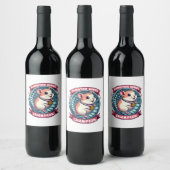 Étiquette Pour Bouteilles De Vin Champion de roue de hamster (Bouteilles)
