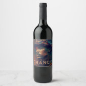 Étiquette Pour Bouteilles De Vin Chance (Devant)