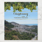 Étiquette Pour Bouteilles De Vin Chardonnay (personnalisable) (Étiquettes simples)