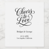 Étiquette Pour Bouteilles De Vin charmer pour aimer script - Charme élégant (Étiquettes simples)