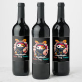 Étiquette Pour Bouteilles De Vin Chasseur d'oeufs Ninja (Bouteilles)