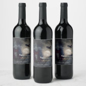 Étiquette Pour Bouteilles De Vin Chat noir Halloween brun (Bouteilles)