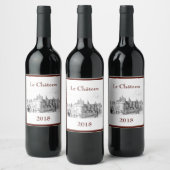 Étiquette Pour Bouteilles De Vin Château de France (Bouteilles)