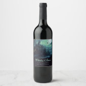 Étiquette Pour Bouteilles De Vin Château des Sorcières Halloween (Devant)
