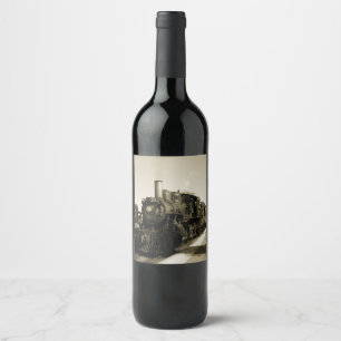 Étiquette Pour Bouteilles De Vin Chemin de fer historique