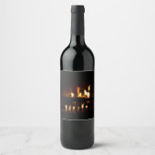 Étiquette Pour Bouteilles De Vin Cheminée à la maison (Devant)