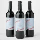 Étiquette Pour Bouteilles De Vin Cherry Blossom Mariage à thème (Bouteilles)