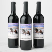 Étiquette Pour Bouteilles De Vin Cheval de Tinker Tinker Gypsy Vanner Brown Pinto (Bouteilles)