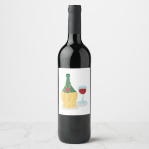 Étiquette Pour Bouteilles De Vin Chianti italien