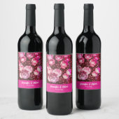 Étiquette Pour Bouteilles De Vin Chic Bold Parties scintillant rose Retro Mariage d (Bouteilles)
