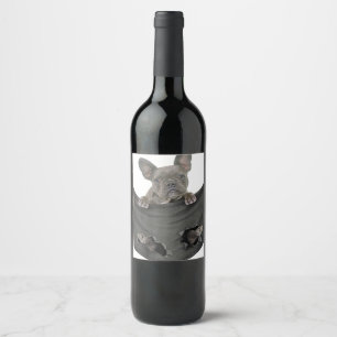 Étiquette Pour Bouteilles De Vin Chien De Chien De Chien De Chien De Chien De Poche