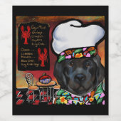 Étiquette Pour Bouteilles De Vin Chien de Terre-Neuve (Étiquettes simples)