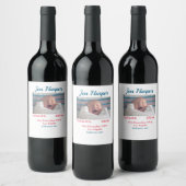 Étiquette Pour Bouteilles De Vin Chiffres de naissance bébé ajouter nom lieu date d (Bouteilles)