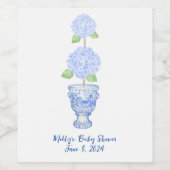 Étiquette Pour Bouteilles De Vin Chinoiserie Topiary Étiquette de vin (Étiquettes simples)