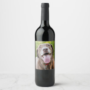 Étiquette Pour Bouteilles De Vin Chocolat Lab Chien
